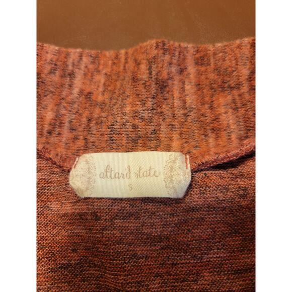 Altar'd State Pink Space Dye Boat Neck Pullover Sweater Women's Size Small Soft - Picture 3 of 9